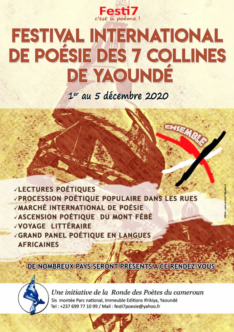 Cover Le Festival International De Poésie Des 7 Collines De Yaoundé Aura Lieu Du 1ER Au 5 Décembre 2020