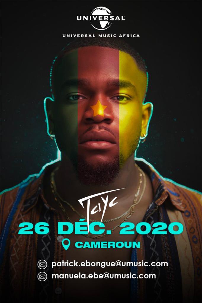 Cover Tayc en Concert au Cameroun à Yaoundé le 26 décembre 2020