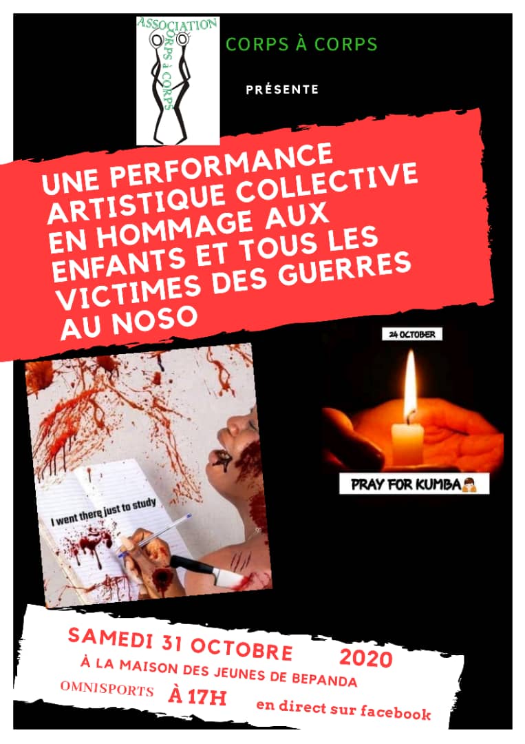 Cover Performance Artistique Collective en Hommage Aux Victimes Des Guerres dans le Noso le 31 Octobre Maison des Jeunes de Bepanda