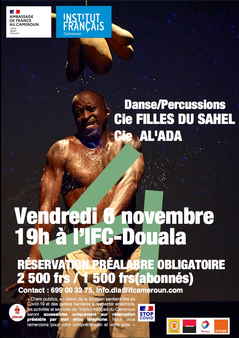 CoverDanse et Percussions Cie Filles du Sahel Cie Al'Ada le 6 Novembre 2020 Ifc Douala