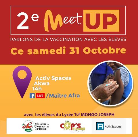 Cover2e Meet up le 31 Octobre 2020 à Activ Spaces à Akwa