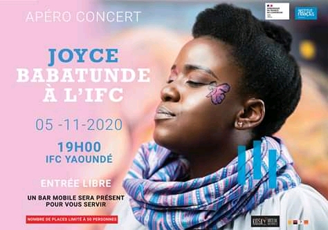 Cover Apéro Concert Joyce Babatunde le 5 Novembre à L'Ifc  Yaoundé