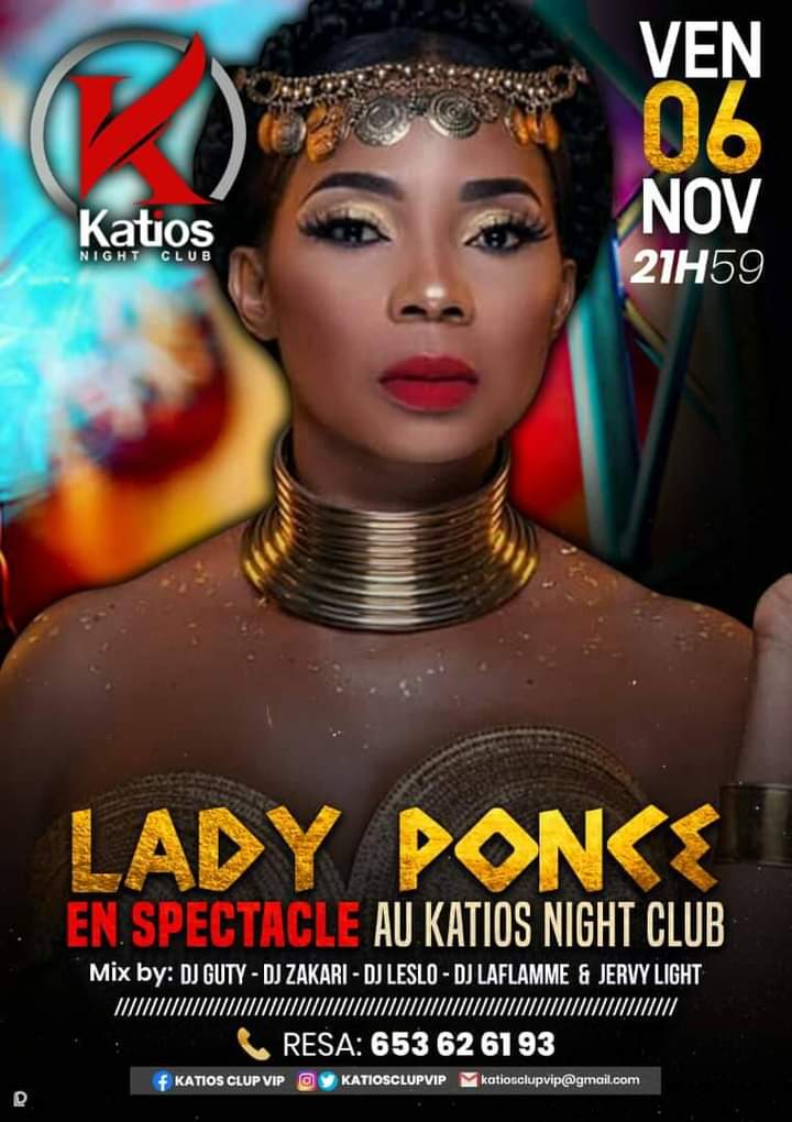 Cover Lady Ponce en Spectacle le 06 Novembre 2020 au Katios Night-Club à Yaoundé