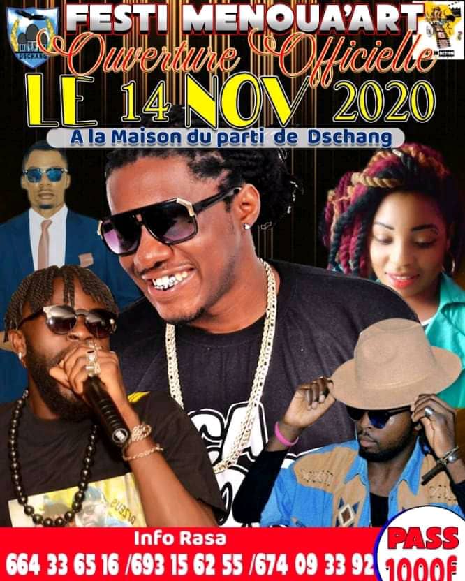 Cover Maahlox à l'Ouverture Festival Menoua'Art à Dshang le 14 Novembre 2020