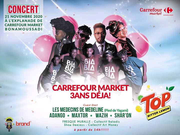 Cover Concert 3 ans Carrefour Market à Bonamoussadi  le 21 Novembre 2020