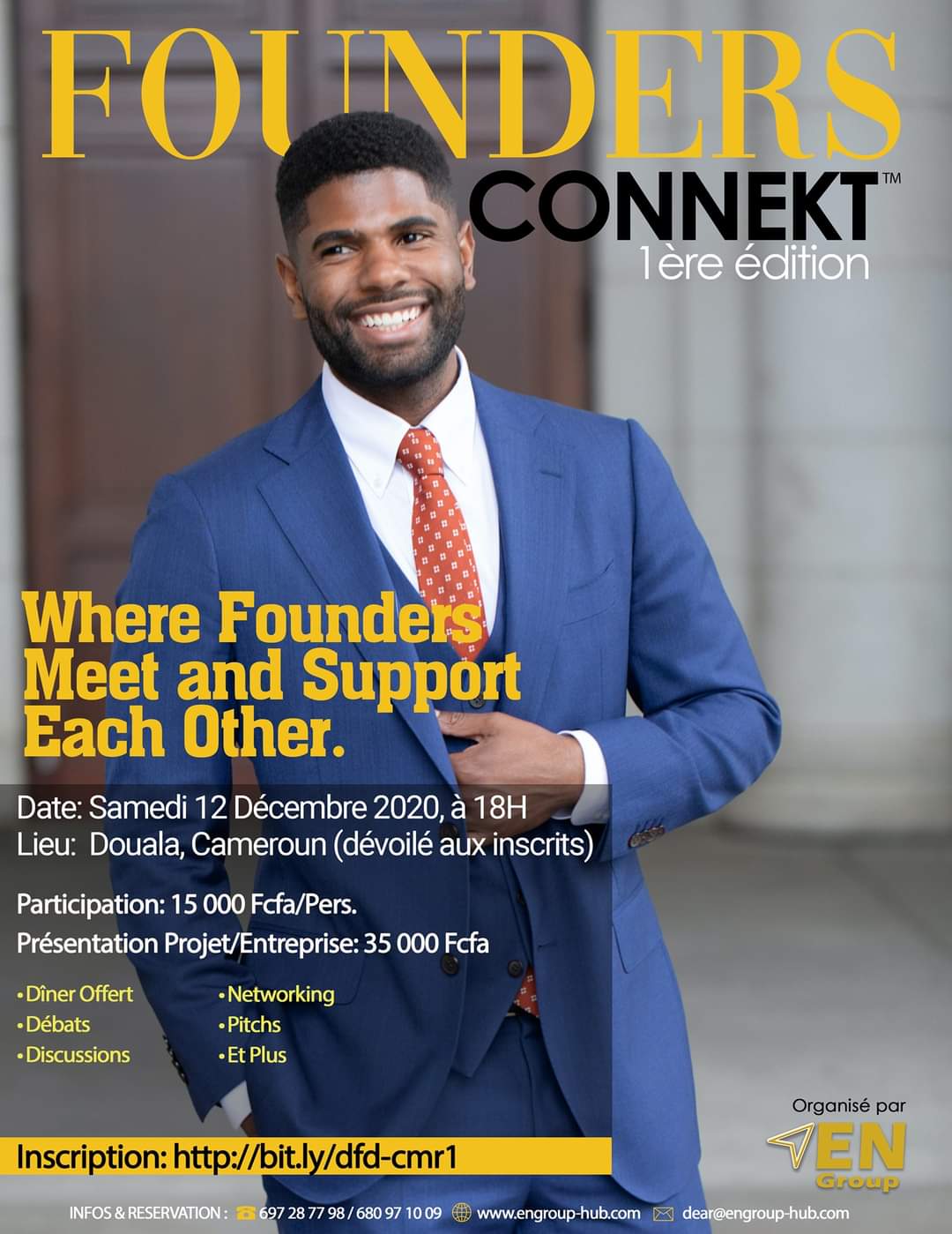 Cover 1ère Edition Founders Connekt à Douala le 12 Décembre 2020