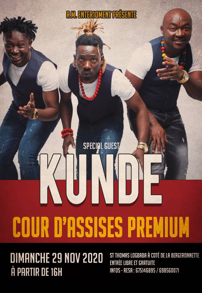Cover Showcase du Groupe Kunde à la Cour d'Assises Premium le 29 Novembre 2020