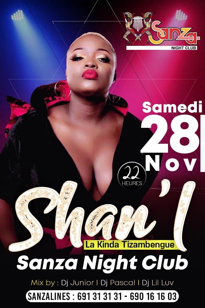 Cover Shan'l au Cameroun: La Kinda en spectacle à la Sanza Night Club Yaoundé le 28 Novembre 2020