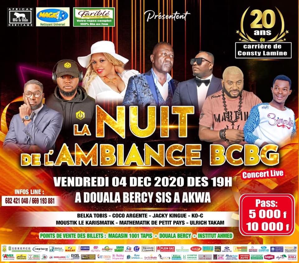Cover La Nuit de l'Ambiance BCBG à Douala Bercy le 4 Décembre 2020