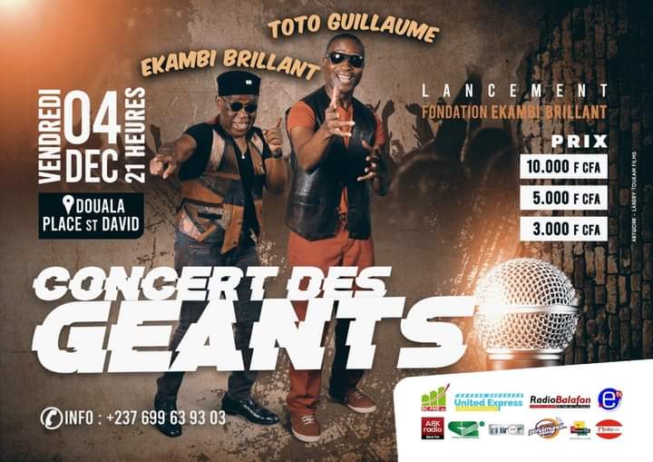 Cover Concert Ekambi Brillant et Toto Guillaume à la Place St David le 4 Décembre 2020