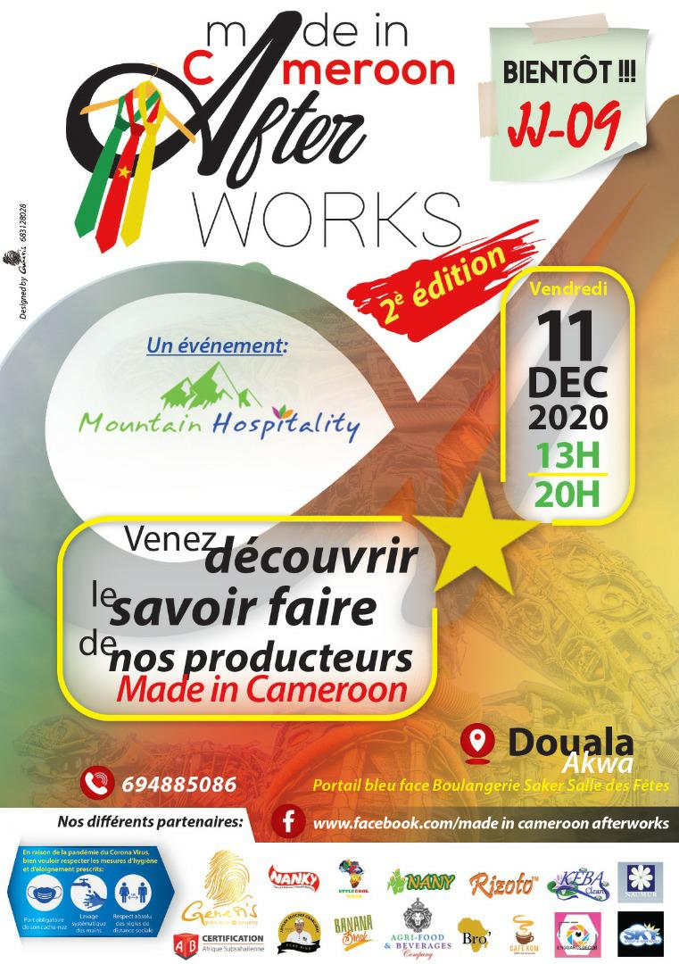 Cover2è Edition du Made In Cameroon After Works le 11 Décembre 2020 à Akwa