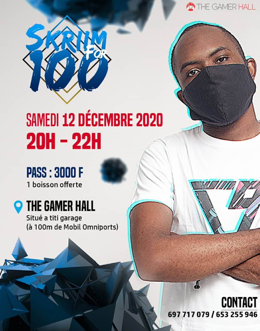 CoverDj Skriim au The Gamer Hall à Yaoundé le 12 Décembre 2020