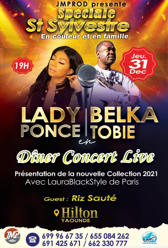 Cover Lady Ponce et Belka Tobie au Hilton Hôtel le 31 Décembre 2020