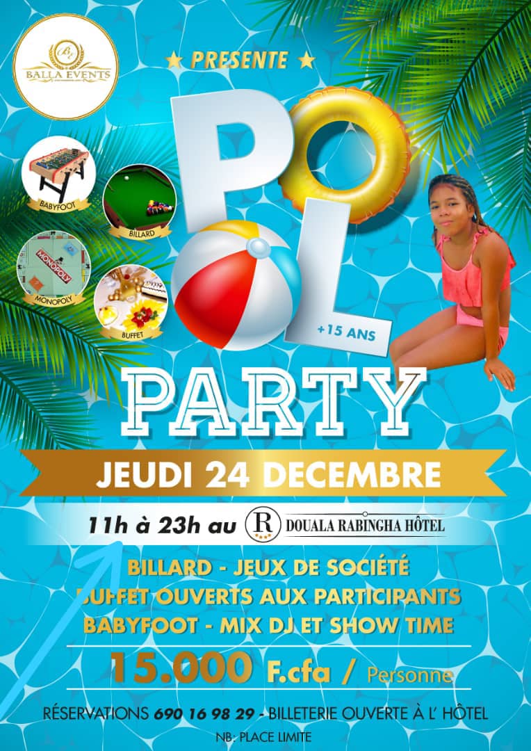 Cover Pool Party  à l'Hôtel Rabingha le 24 Décembre 2020