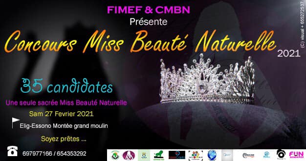 Cover Concours Miss Beauté Naturelle Acte 2 à Elig-Essono le 27 Février 2021