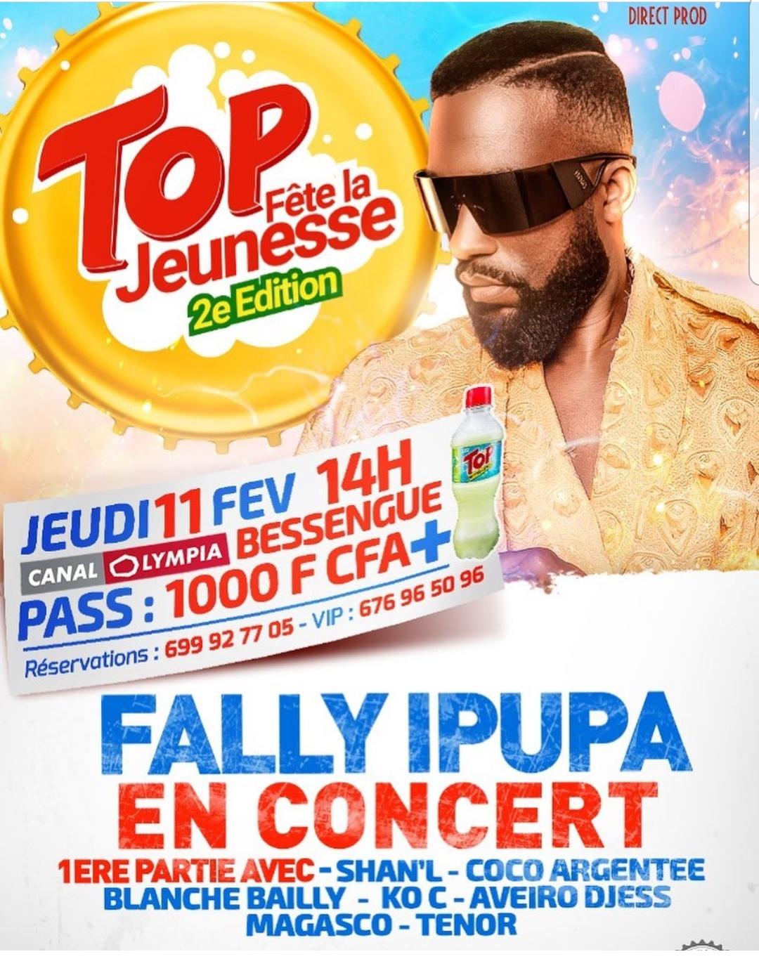 CoverLa Star Congolaise au Cameroun: Fally Ipupa Sera en Concert à Canal Olympia Douala le 11 Février 2021