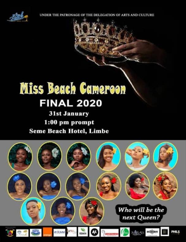 Cover Finale Miss Beach Cameroon 2020 à Limbe le 31 Janvier 2021