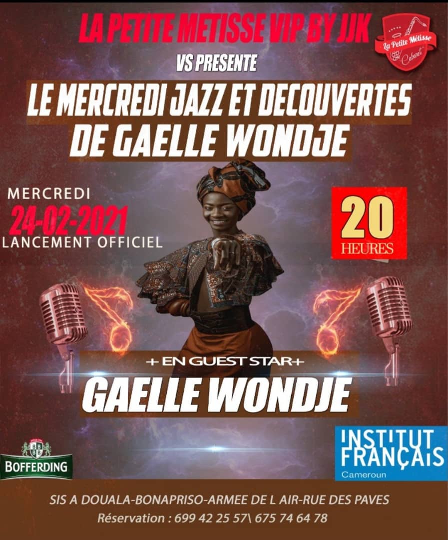 Cover Lancement Officiel du Concept "Le Mercredi Jazz et Découvertes de Gaëlle Wondje" à Douala le 24 Février 2021