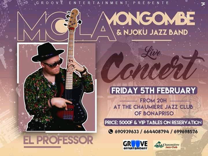 CoverMola Mongombe et Njoku Jazz Band en Concert Live à la Chaumière le 5 Février 2021