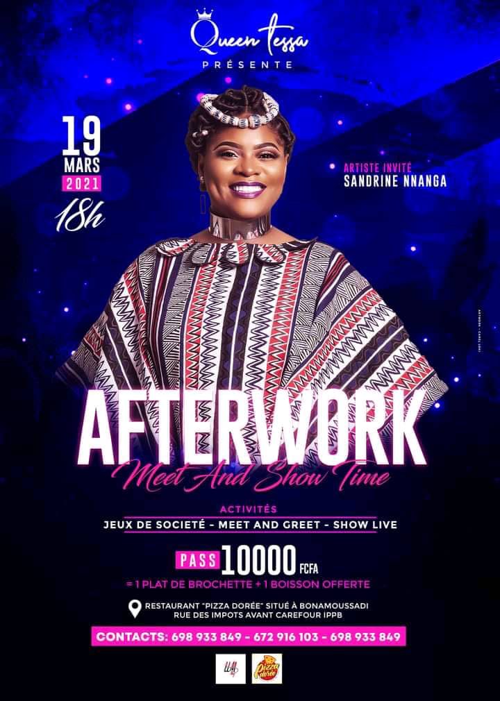 CoverAfterwork Meet and Show Time avec Sandrine Nnanga à Douala le 19 Mars 2021