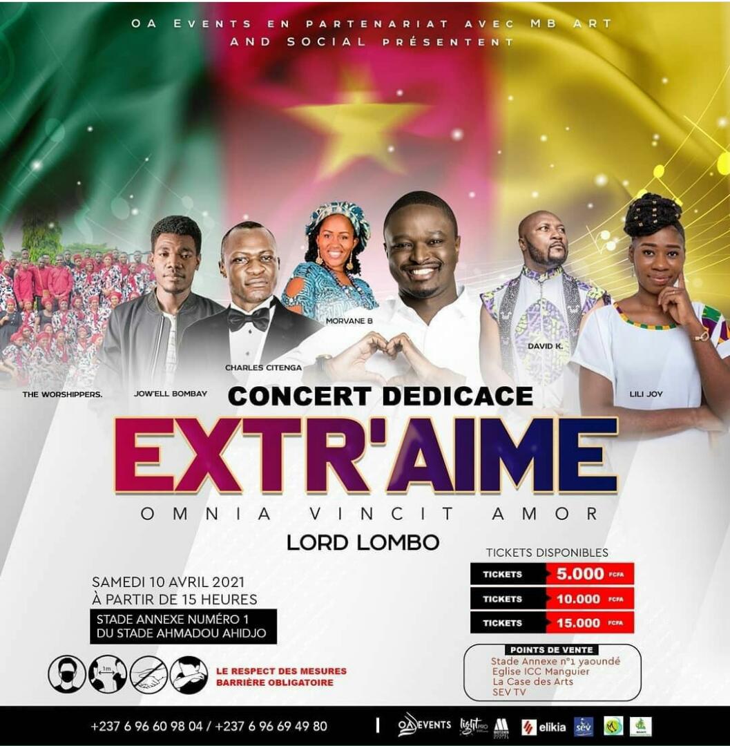 Cover Lord Lombo au Cameroun: L'Artiste Gospel Congolais en Concert à Yaoundé le 10 Avril 2021