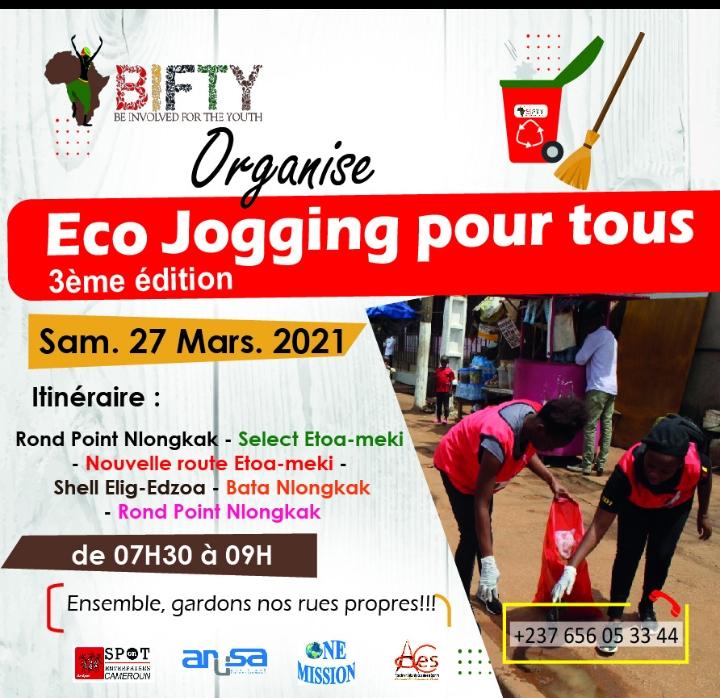 Cover 3ème Edition Eco Jogging Pour Tous à Yaoundé le 27 Mars 2021