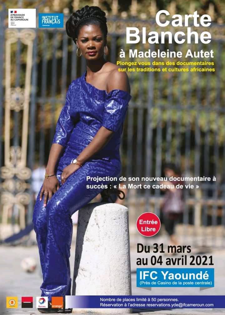 CoverCarte Blanche à Madeleine Autet à L'Ifc de Yaoundé du 31 Mars au 04 Avril 2021
