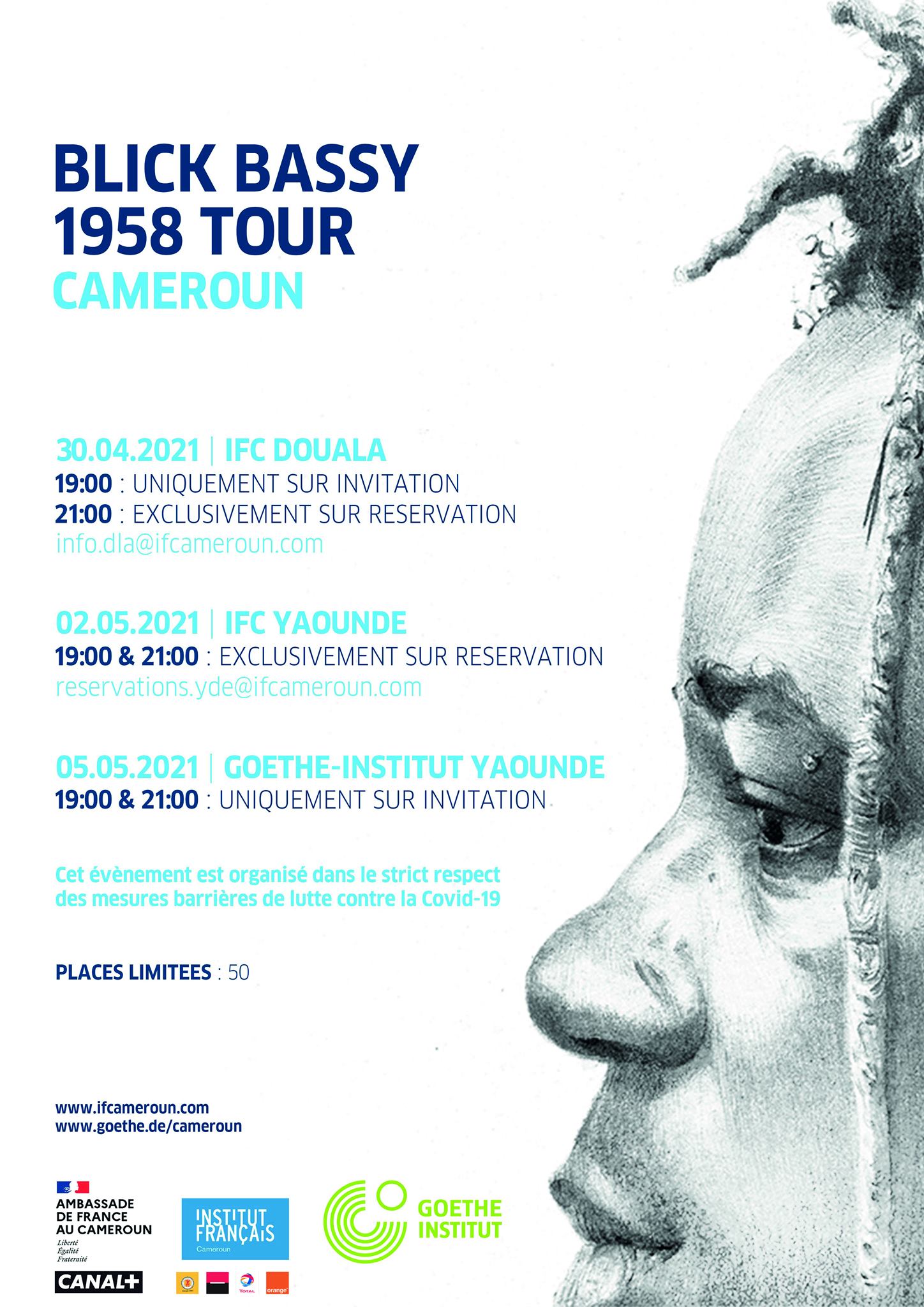 Cover Blick Bassy 1958 Tour Cameroun à L'Ifc de Douala le 30 Avril 2021