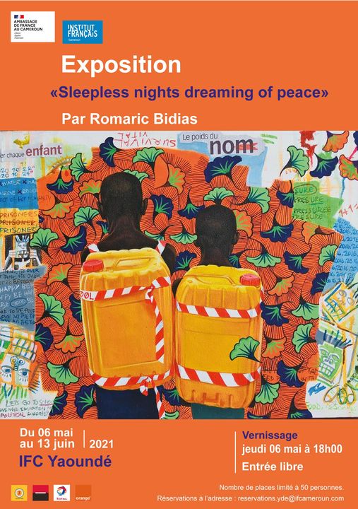 Cover Exposition "Sleepless Nights Dreaming of Peace" à l'Ifc Yaoundé du 06 Mai au 13 Juin