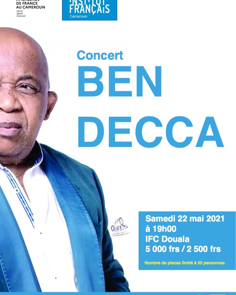 Cover Ben Decca en Concert à l'Institut Français de Douala le 22 Mai 2021