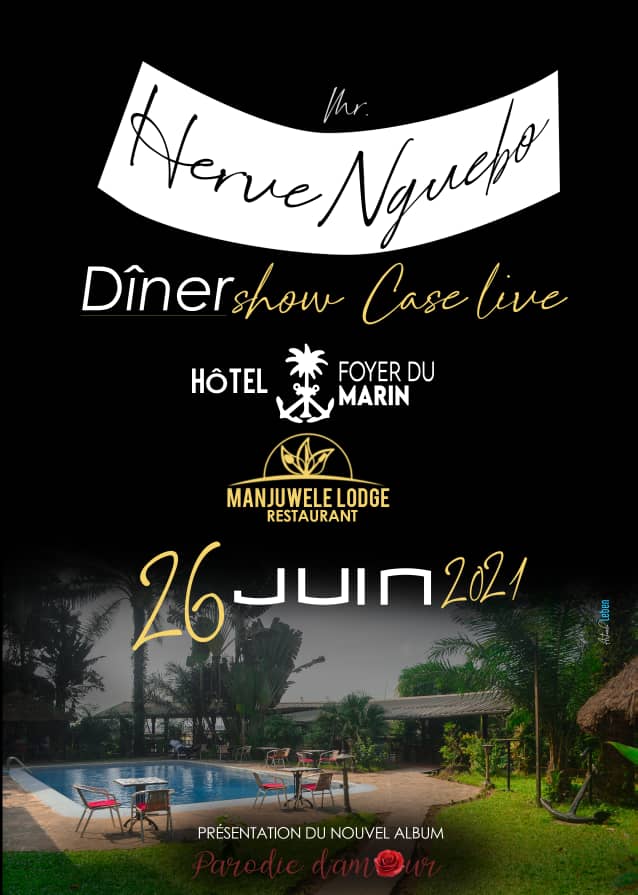 Cover Showcase Hervé Nguebo au Restaurant Manjuwele Logde à Akwa le 26 Juin 2021