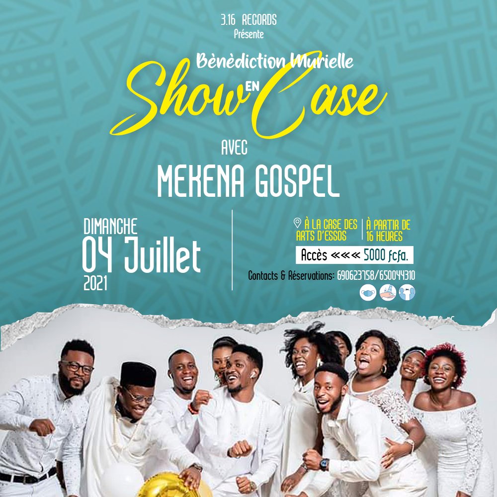 Cover Showcase Bénédiction Murielle avec Mekena Gospel à Yaoundé le 04 Juillet 2021