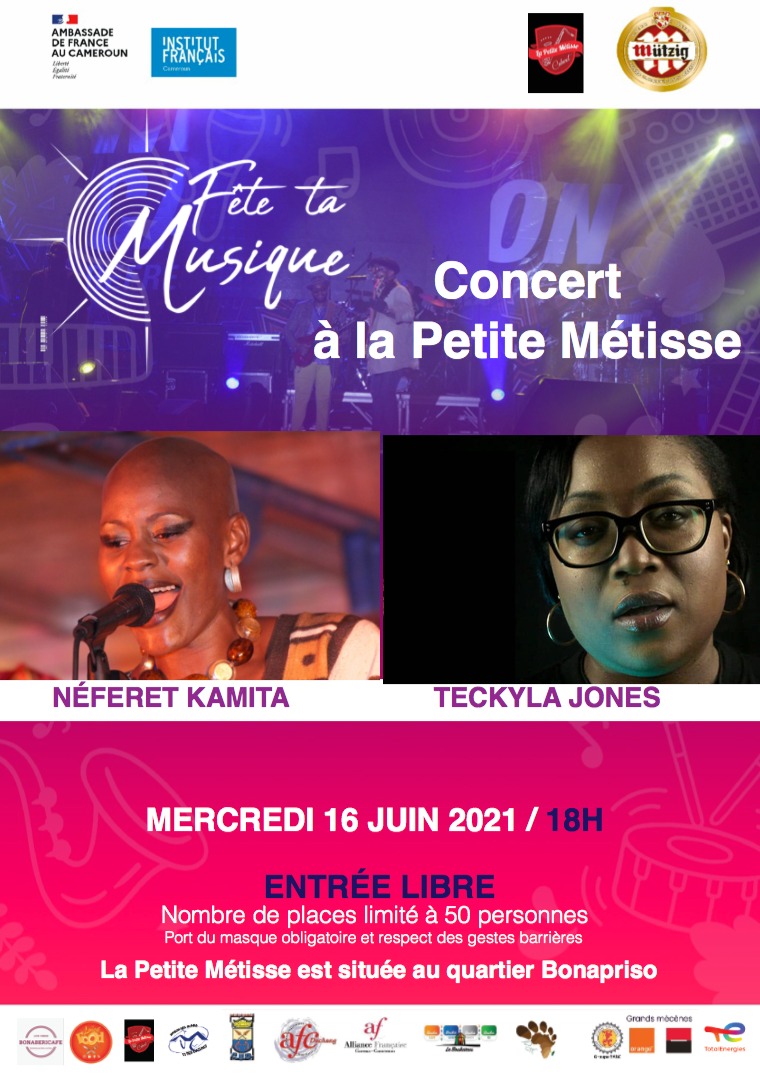 Cover Ouverture de la Semaine de la Fête de la Musique à la Petite Metisse Bonapriso le 16 Juin 2021