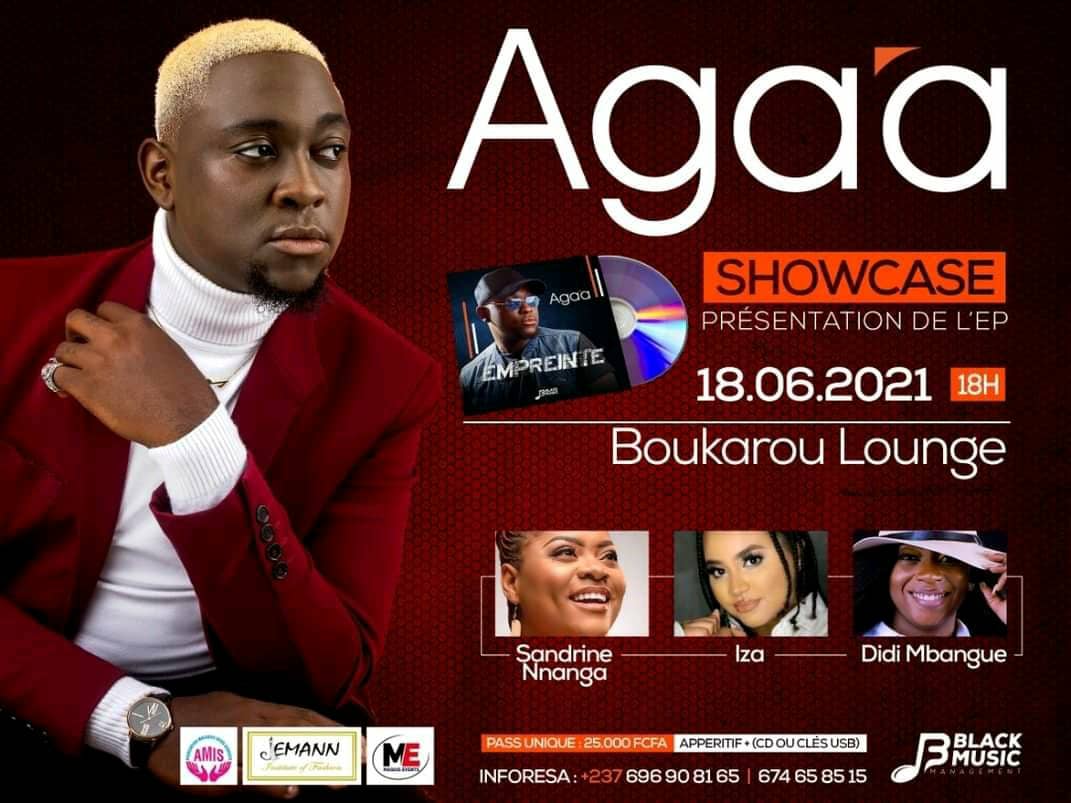Cover L'Artiste Aga'a en Showcase au Boukarou Lounge le 18 Juin 2021
