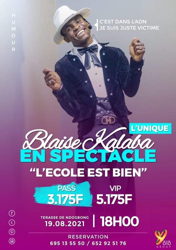 Cover Blaise Kalaba en Spectacle à Douala le 19 Août 2021