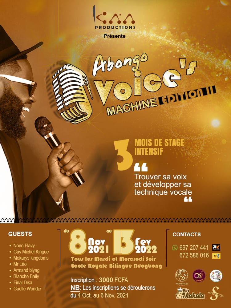 Cover Abongo Voice's Machine Acte 2 à Douala du 08 Novembre 2021 au 13 Février 2022