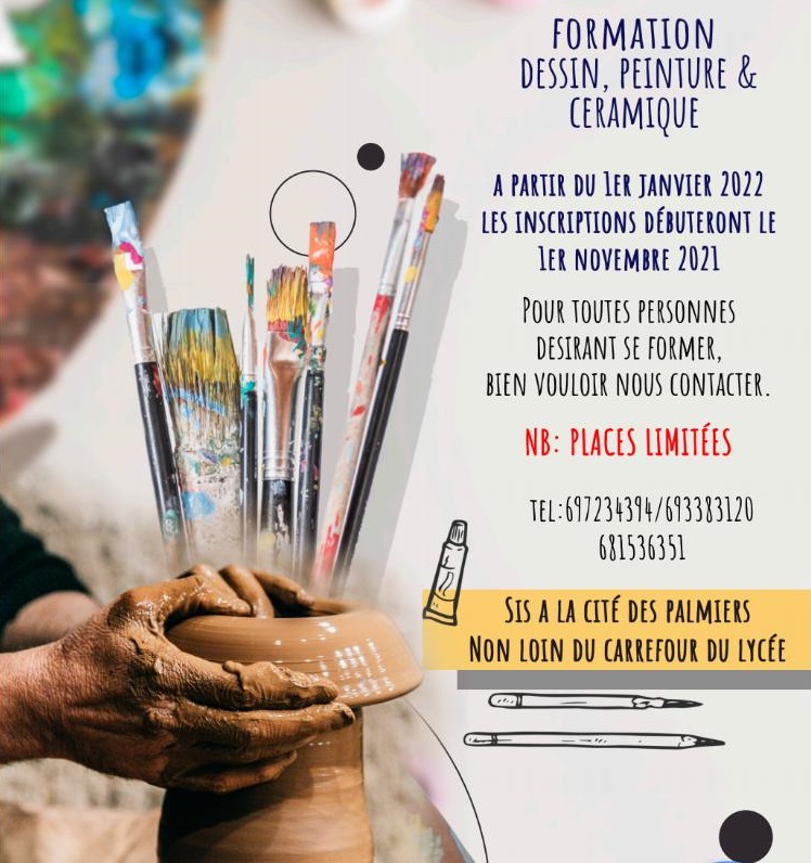 Cover Formation Dessin, Peinture et Céramique du 1er au 1er 2021