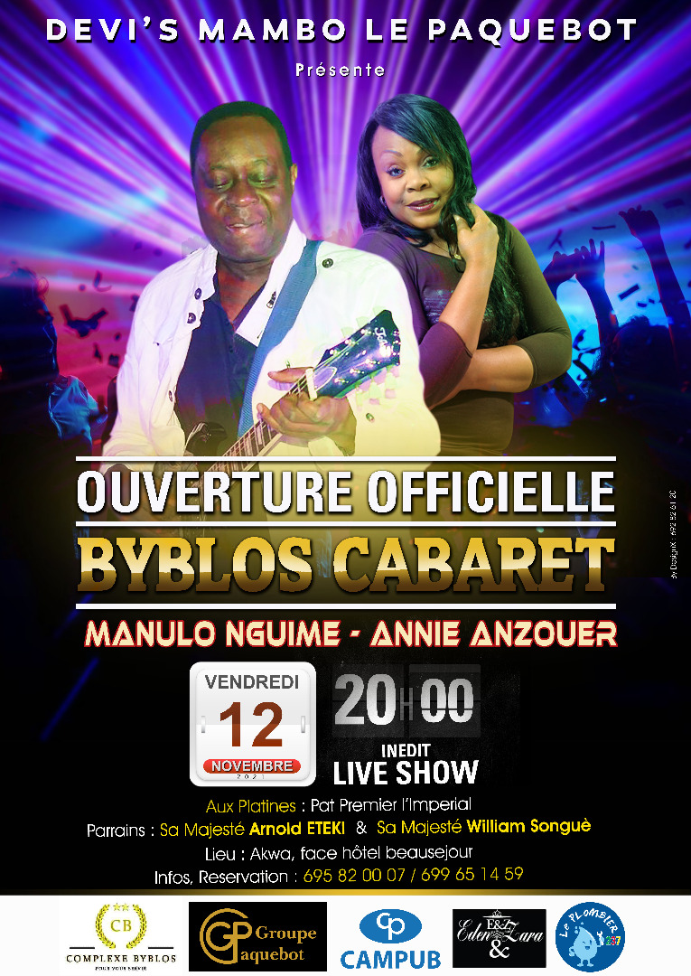 Cover Manulo Nguime et Annie Anzouer en concert Live au Byblos Cabaret