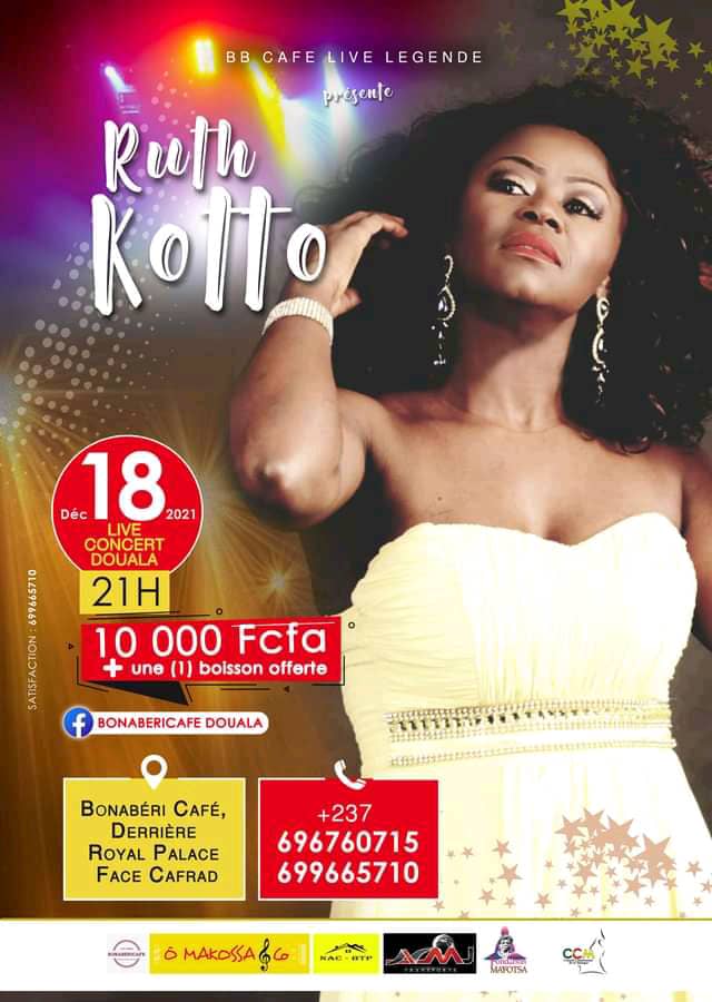 Cover Ruth Kotto en concert live au Banaberi Cafe