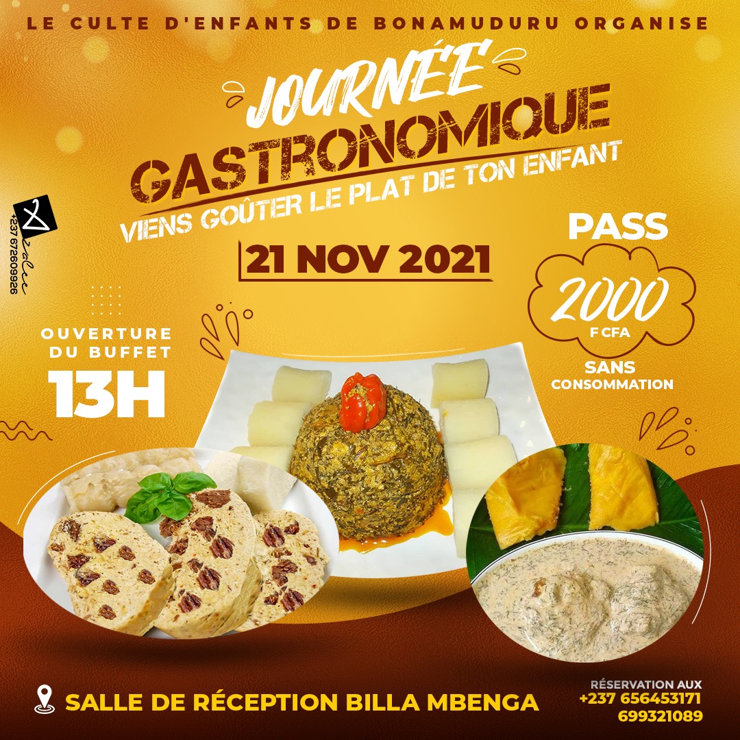 Cover Journée Gastronomique à Bonamuduru-Douala le 21 Novembre 2021
