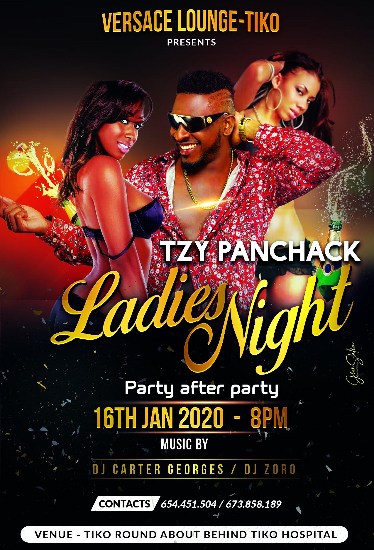 CoverTzy Panchak - Ladies Night au Versace Lounge Tiko