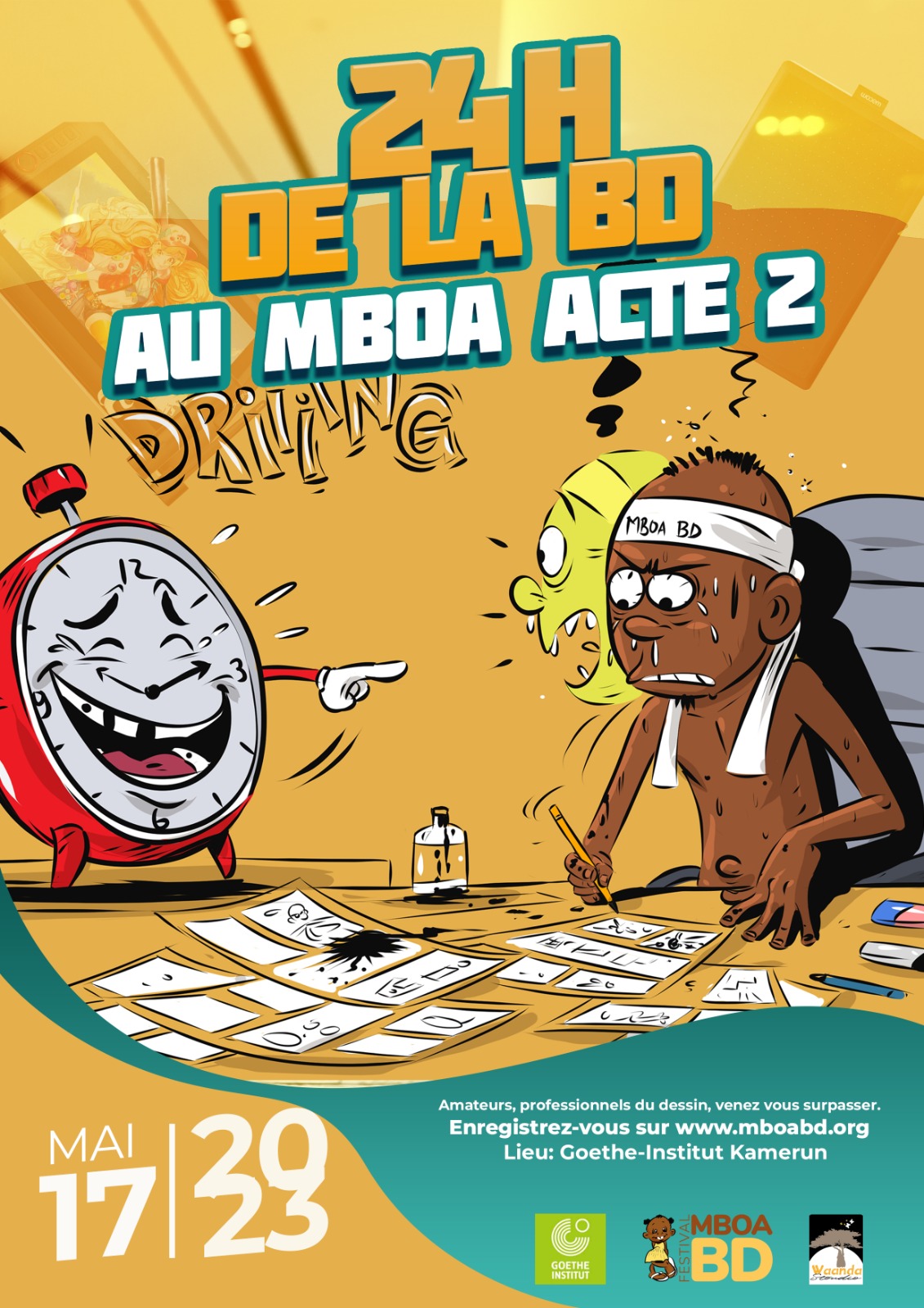 Cover 24 H de la BD au Mboa Acte 2 à Yaoundé le 17 Mai 2023