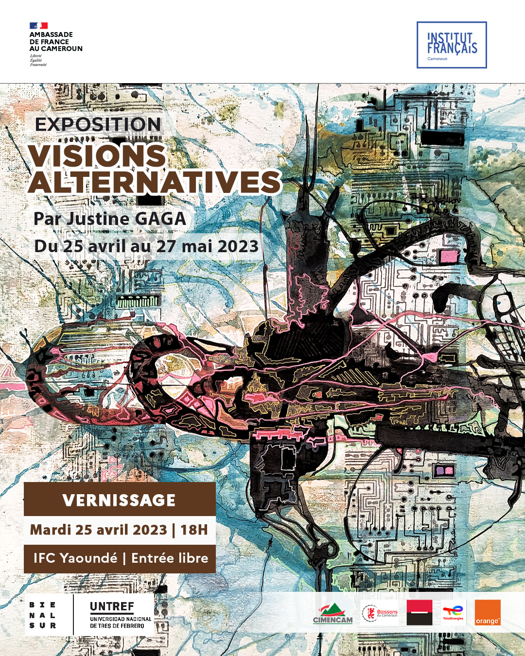Cover Justine Gaga présente l'Exposition Visions Alternatives à l'IFC de Yaoundé