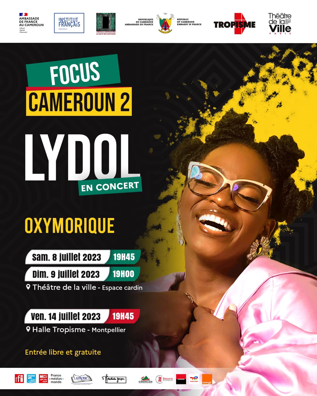Cover Lydol en Concert à Paris &amp; Montpellier en France Les 8, 9 et 14 juillet 2023