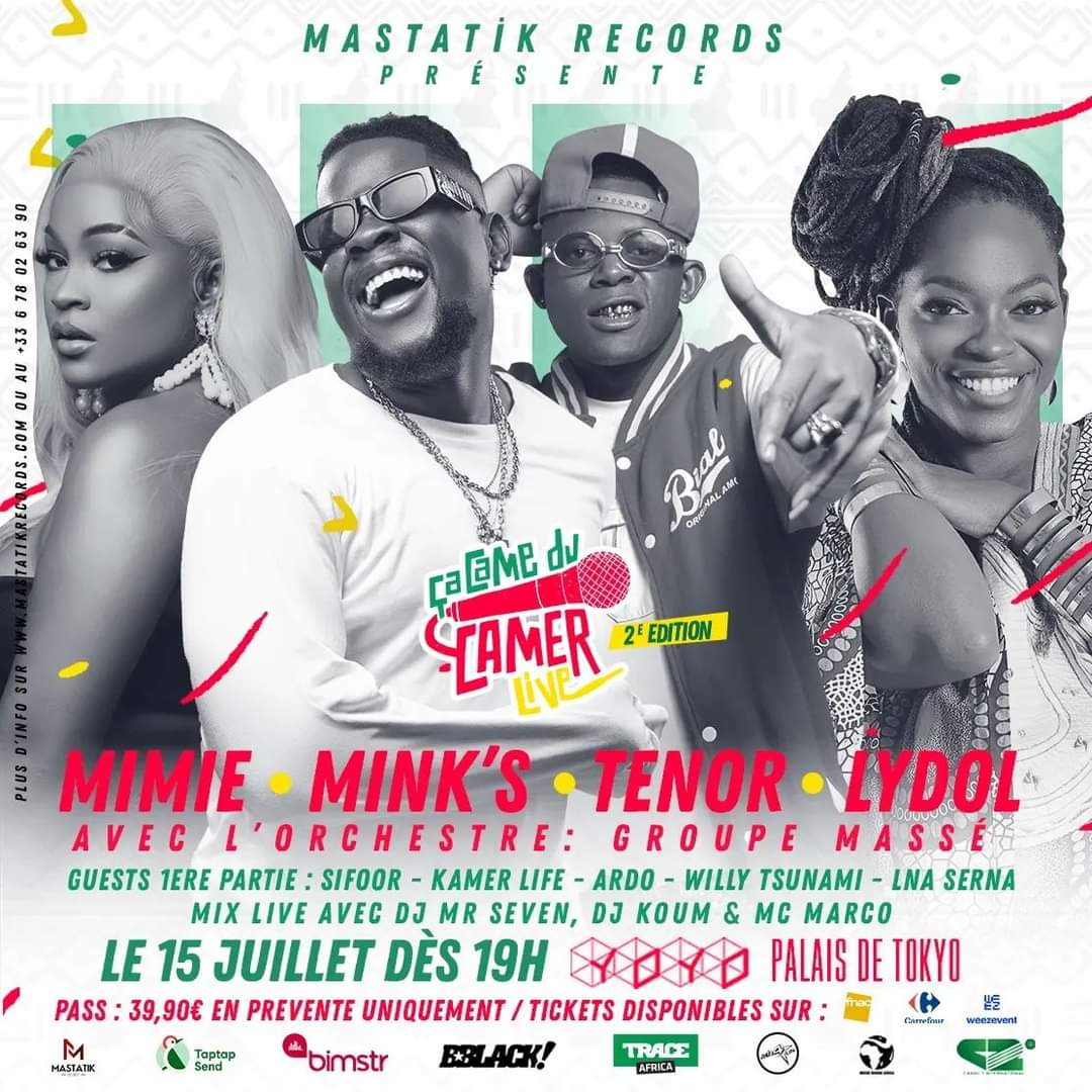 Cover Mimie, Lydol, Mink's et Tenor en Concert au Palais de Tokyo à Paris le 15 Juillet 2023