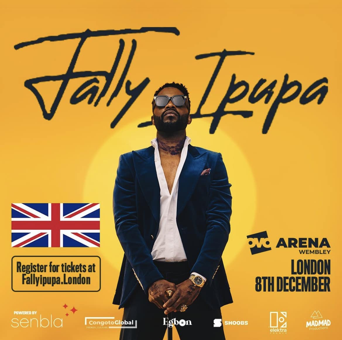 CoverFally Ipupa en Concert Au Arena Wembley à Londre en Angleterre le 08 Décembre 2023