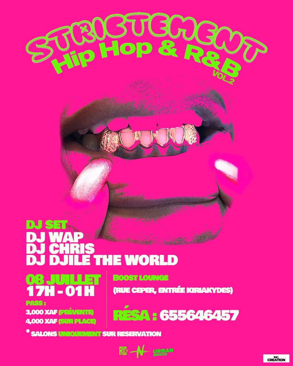 CoverStrictement Hip Hop &amp; R&amp;B Acte 2 au Boost Lounge à Yaoundé le 8 juillet 2023