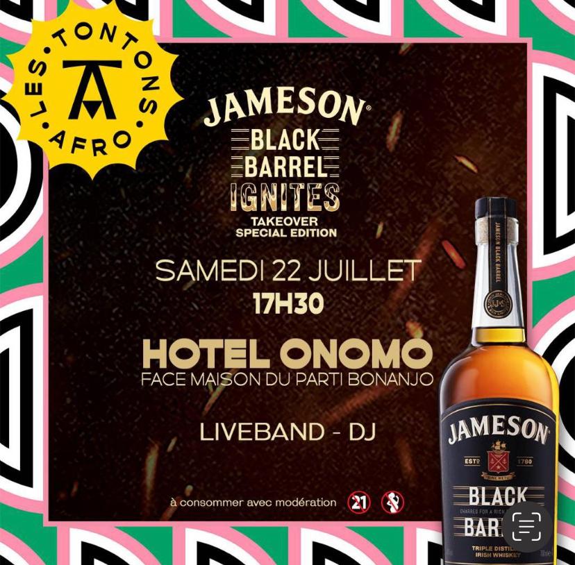 Cover Jameson Black Barrel Ignites à l'Hôtel Onomo à Douala Le 22 Juillet 2023