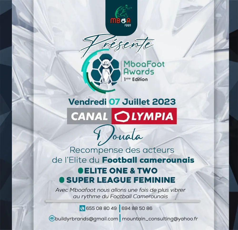 Cover Mboa Foot Awards Acte1 à Canal Olympia Douala le 7 juillet 2023