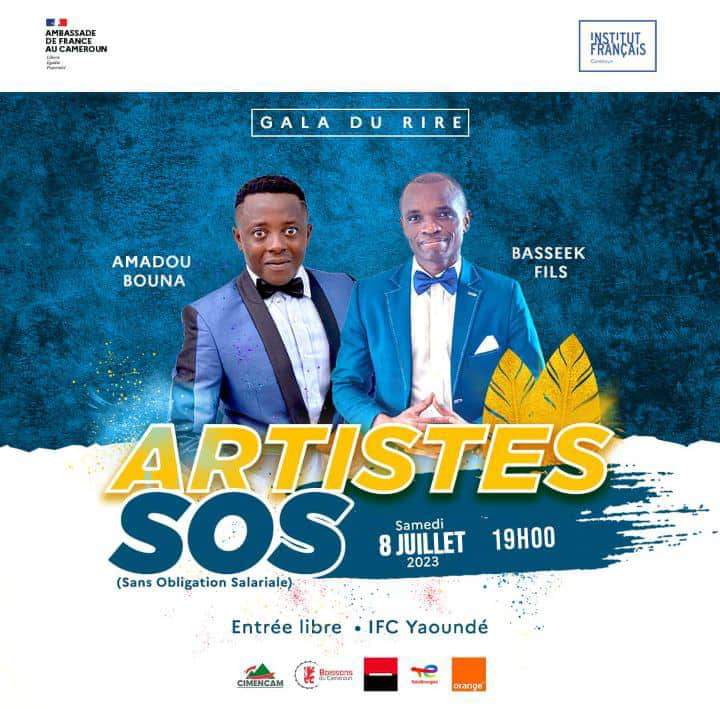 Cover Gala du Rire avec Amadou Bouna et Basseek Fils à l'Ifc de Yaoundé le 8 Juillet 2023